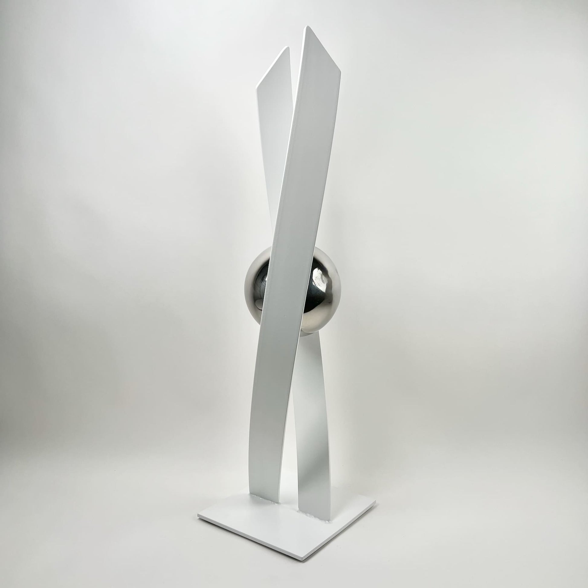 Contemporary metal sculpture series Love Is Presence by Ottawa artist Timothy Gordon Johnson.