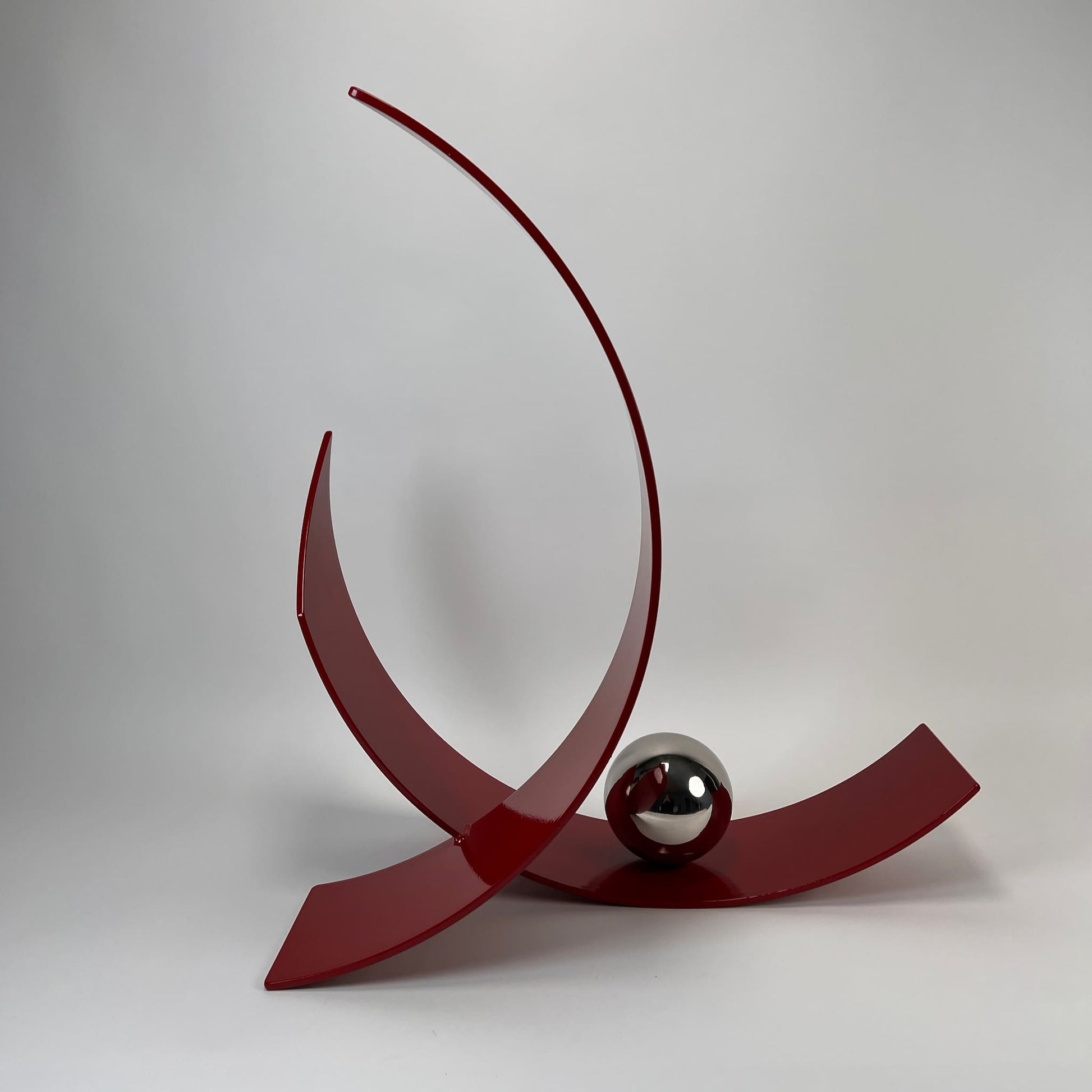 Contemporary metal sculpture series Orbit by Ottawa artist Timothy Gordon Johnson