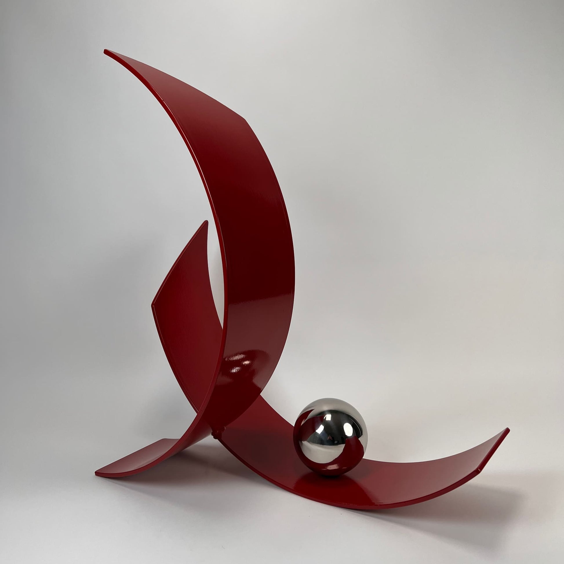 Contemporary metal sculpture series Orbit by Ottawa artist Timothy Gordon Johnson