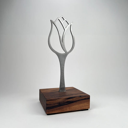 Gratitulip - Walnut Base, Clear