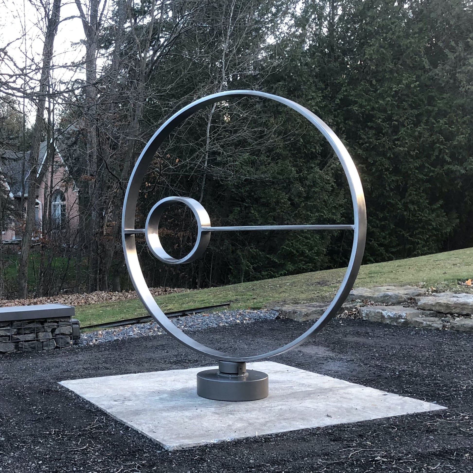 Hello World - Contemporary metal sculpture by Ottawa artist Timothy Gordon Johnson